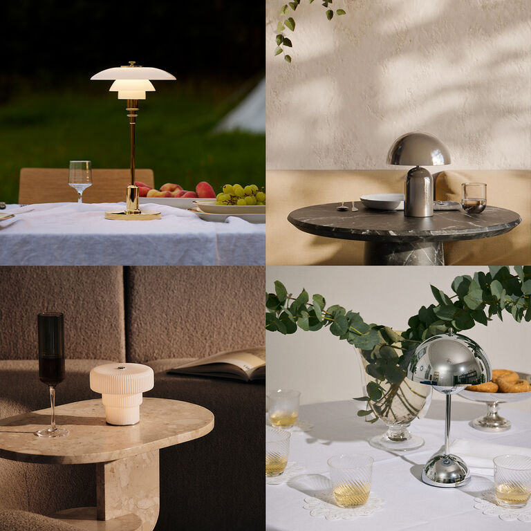 Shop transportable & genopladelige lamper