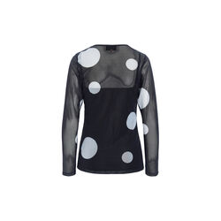 Salem Mesh Blouse, black, HUNK&Oslash;N