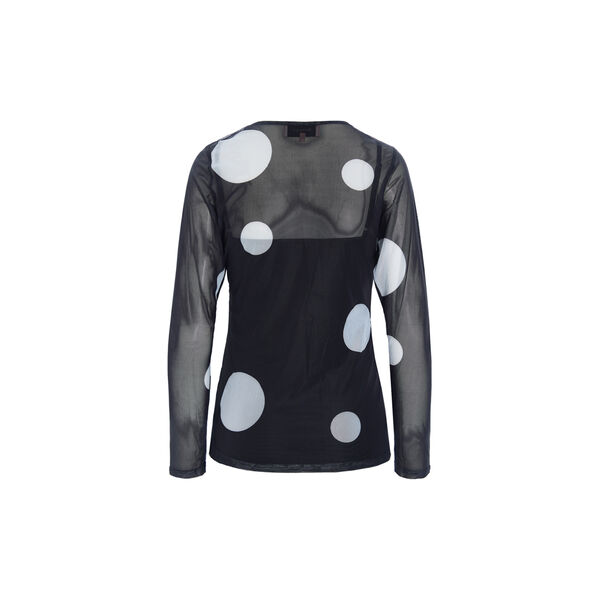 Salem Mesh Blouse, black, HUNK&Oslash;N