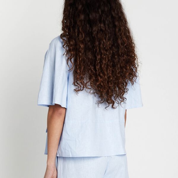 LinvisBBVineva shirt, eventide blue, Bruuns Bazaar