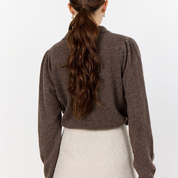 LR-ELOISE 12 Pullover, coffee melange LR-ELOISE 12 Pullover, coffee melange, Leveté Room