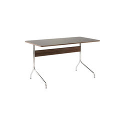 Pavilion Desk AV16, charcoal/walnut/chrome, &Tradition