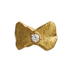 Tres Petit Bow Earring Single, gold, Stine A Jewelry