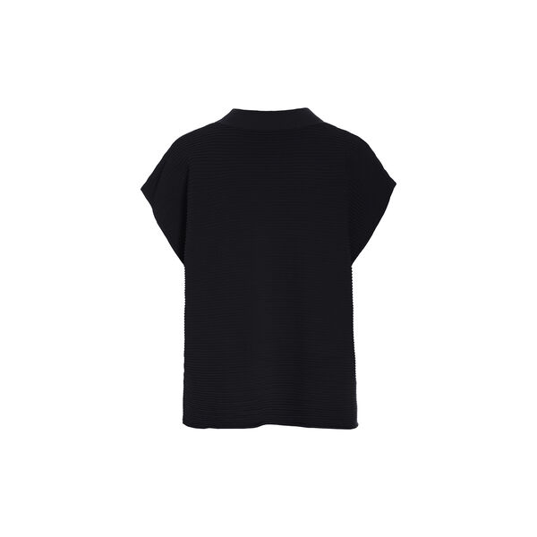 Saku bluse med bieser, black, BITTE KAI RAND