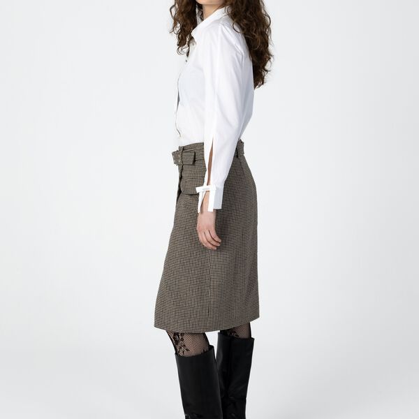 Shirt with sleeve detail, white, Coster Copenhagen