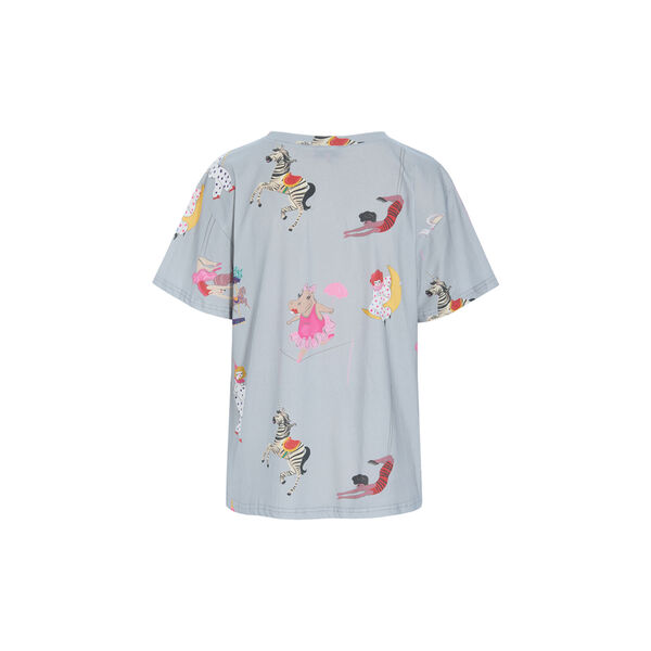 Mirage T-shirt, grey showstopper art print, HUNK&Oslash;N