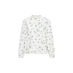 IH Qwina Shirt, blueprint outline flower, ICHI
