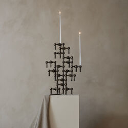 STOFF Nagel lysestage, sort krom STOFF Nagel lysestage, sort krom, STOFF Nagel