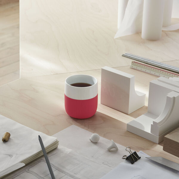 Riflet Contrast krus 35 cl, hibiscus, Royal Copenhagen