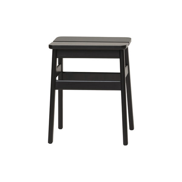 Angle Standard Stool, black, Form & Refine