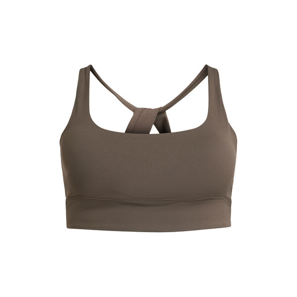 Butter Soft Sports Bra Seinna, dark brown, Rethinkit