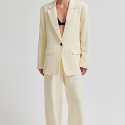 Lino Classic Trousers, alabaster gleam, Second Female