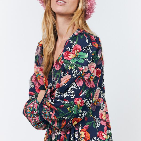 SaraiLL Dress 3/4, flower print, Lollys Laundry