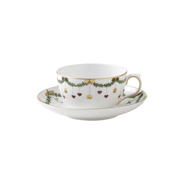 Stjerne Riflet Jul kop med underkop 32 cl Stjerne Riflet Jul kop med underkop 32 cl, Royal Copenhagen