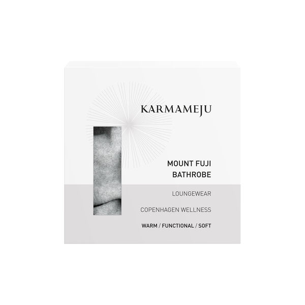 MOUNT FUJI fleece bathrobe, light grey MOUNT FUJI fleece bathrobe, light grey, Karmameju