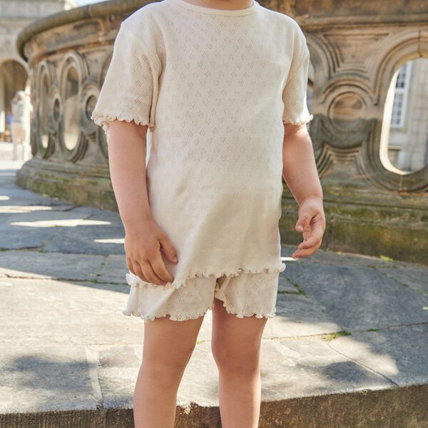 Pointelle Heart T-Shirt, Copenhagen Colors Organics
