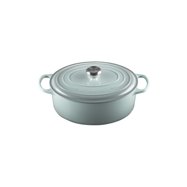 Signature st&oslash;bejern oval gryde &Oslash; 31 cm, sea salt, Le Creuset