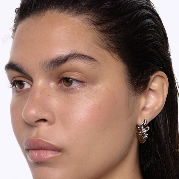 Coil Hoops Medium, sølv Coil Hoops Medium, sølv, Maria Black
