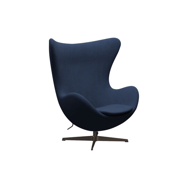 &AElig;gget&trade; 3316 loungestol, Christianshavn 1155 dark blue/brown bronze, Fritz Hansen