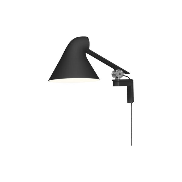 NJP kort væglampe, sort, Louis Poulsen