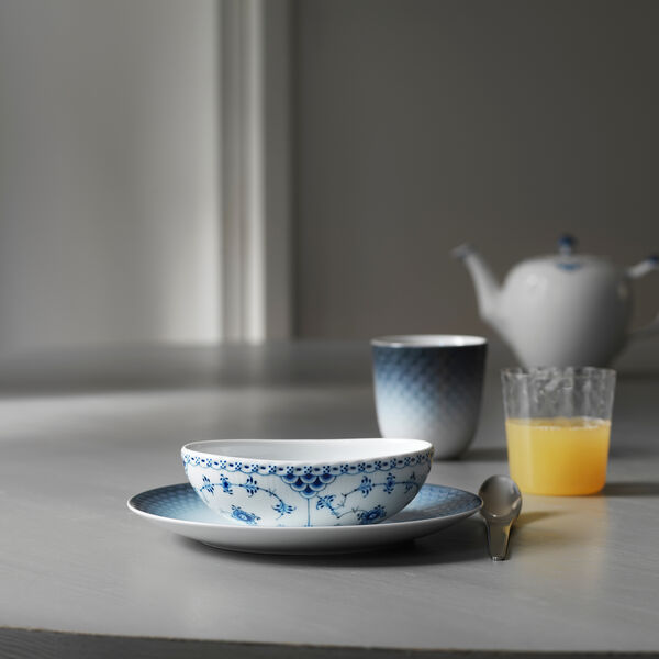 Musselmalet Halvblonde oval skål 37 cl, Royal Copenhagen