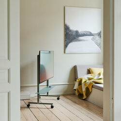 Plate Shelf, mossy green, Pedestal