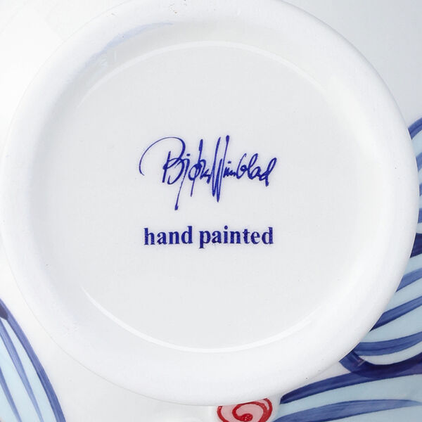 Titania Vase, bl&aring;, Bj&oslash;rn Wiinblad