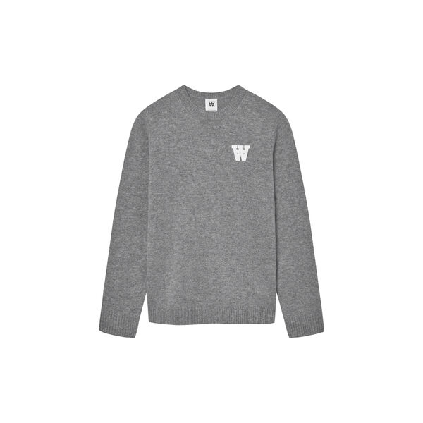 WWTay Pullover, light melange grey, Wood Wood