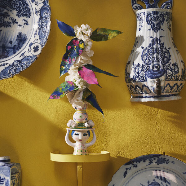 Lady with Hat lysestage, pink, Bj&oslash;rn Wiinblad