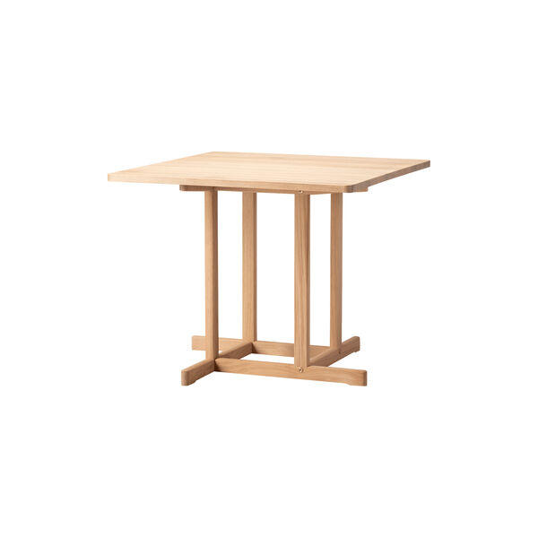BM80 Mogensen Shaker Table 90x90 cm, lysolieret eg, Fredericia Furniture