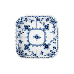 Musselmalet Halvblonde firkantet tallerken 10,5 cm, Royal Copenhagen