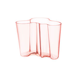 Alvar Aalto vase 16 cm, salmon pink, Iittala