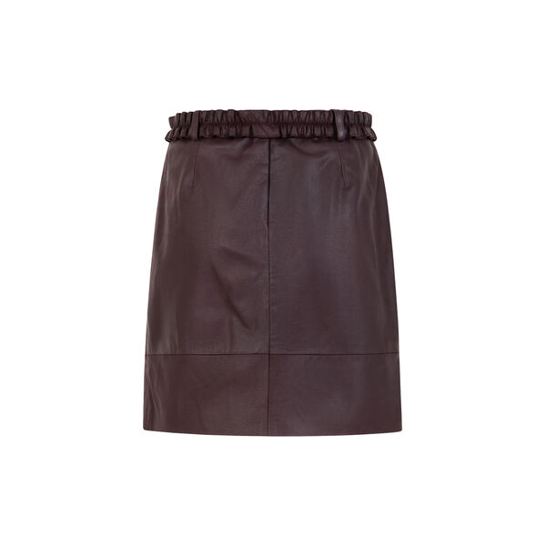 Leather miniskirt, bordeaux, Coster Copenhagen