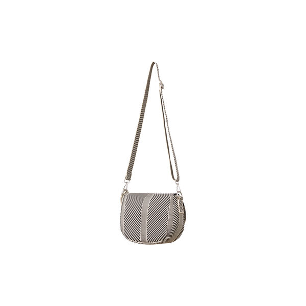 Knitted Crossbody Bag, milk creme black, Ilse Jacobsen Hornb&aelig;k