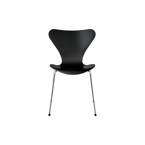 Serie 7™ 3107 fuldlakeret stol, sort Serie 7™ 3107 fuldlakeret stol, sort, Fritz Hansen
