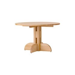 Puffin Dining Table | Round | &Oslash; 120 | Solid Oak | Spisebord, Audo Copenhagen