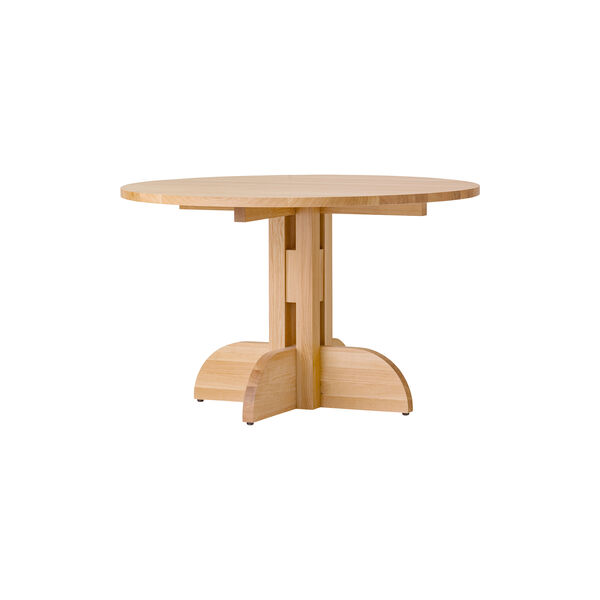 Puffin Dining Table | Round | &Oslash; 120 | Solid Oak | Spisebord, Audo Copenhagen