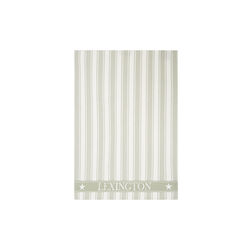 Icons Cotton Twill Waffle Striped Kitchen Towel, sage green/white, Lexington