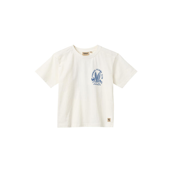 T-shirt S/S Benno, cloud, Wheat