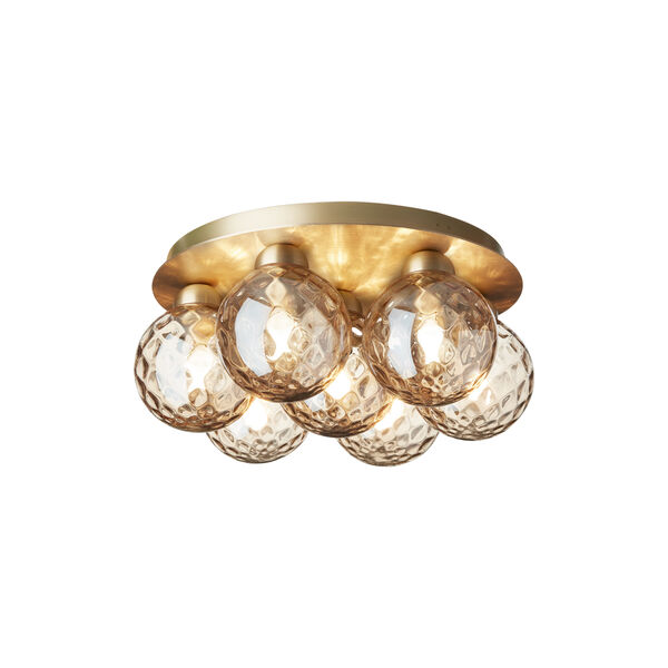 Apiales 7 Plafond, brushed brass/optic gold, Nuura