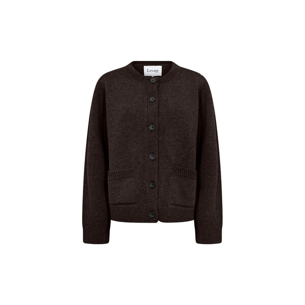 LR-PERLE 9 Cardigan, coffee, Leveté Room