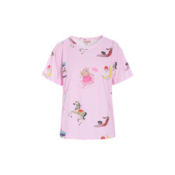 Mirage T-shirt, pink showstopper art print, HUNK&Oslash;N