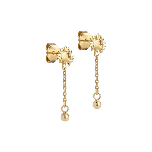 Sunshine&nbsp;Drop &oslash;reringe, forgyldt, ENAMEL Copenhagen