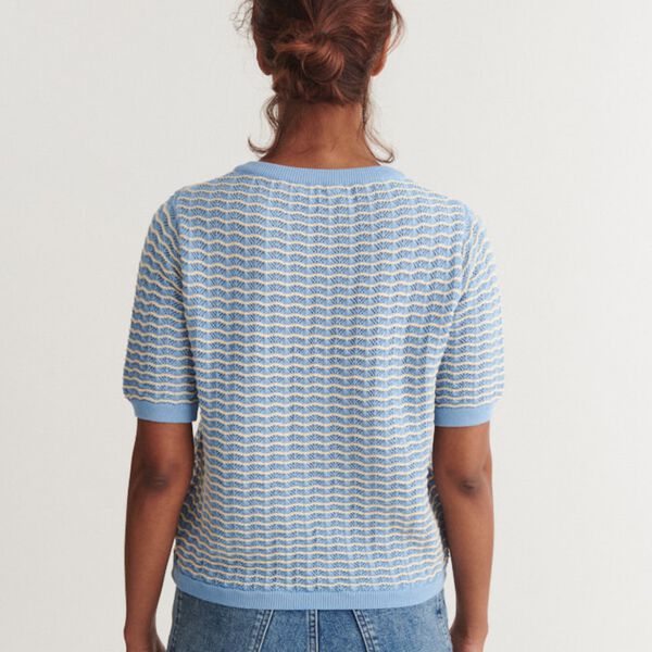 Cashi Granddad Pullover, dutch canal/birch, Basic Apparel