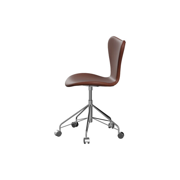 Serie 7&trade; 3117 fuldpolstret kontorstol, Grace Chestnut, Fritz Hansen