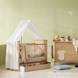 Camp Novel | Transparent Hvid | Sengehimmel til Tremmeseng, Oliver Furniture