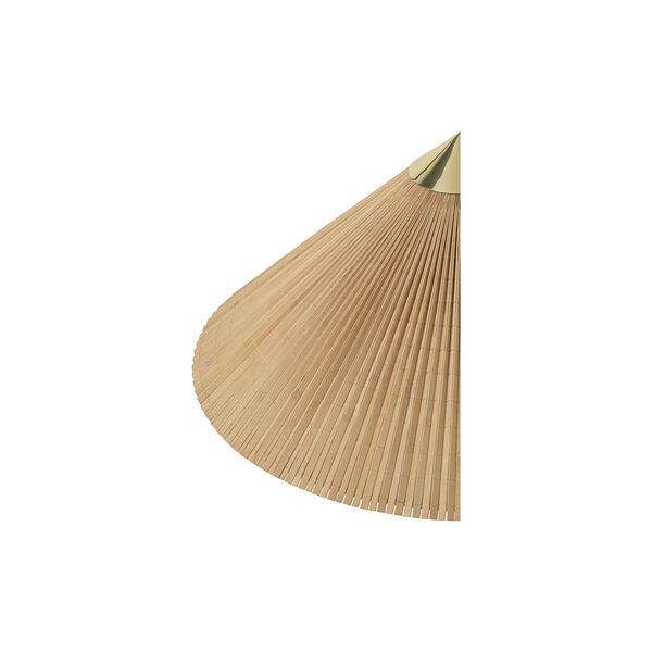 9602 Floor Lamp, brass/bamboo, GUBI