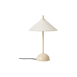 Vica Table Lamp with Marble Base, cream, Westwing Collection