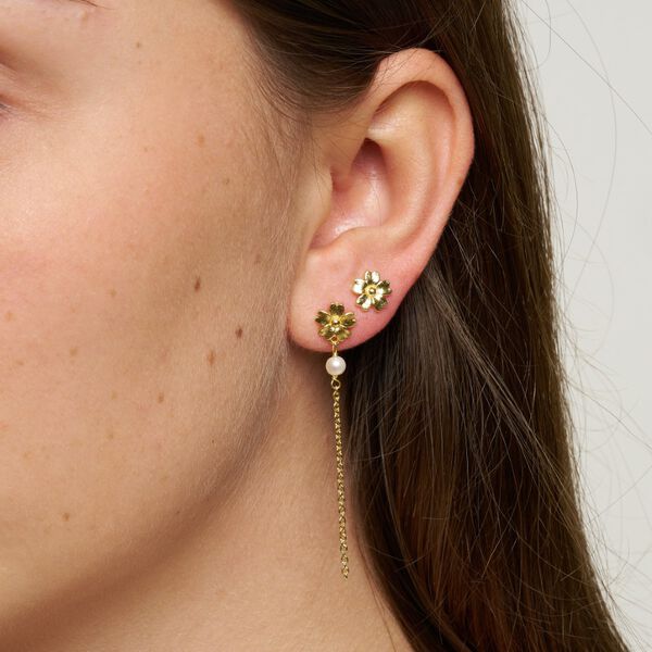 Poppy Perle &Oslash;reringe, fors&oslash;lvet, Pure by Nat