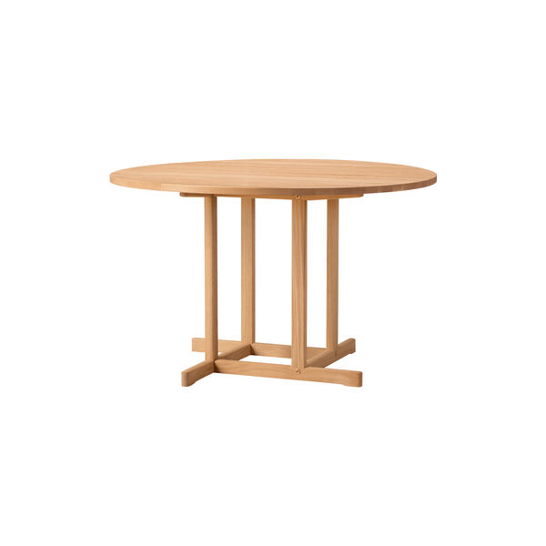 BM80 Mogensen Shaker Table &Oslash; 120 cm, olieret eg, Fredericia Furniture